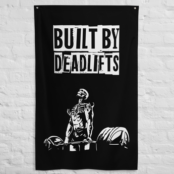 Built By Deadlifts Gym Flag