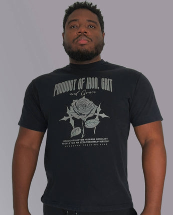 Product of Iron Grit and Grace Graphic Gym T-Shirt Black