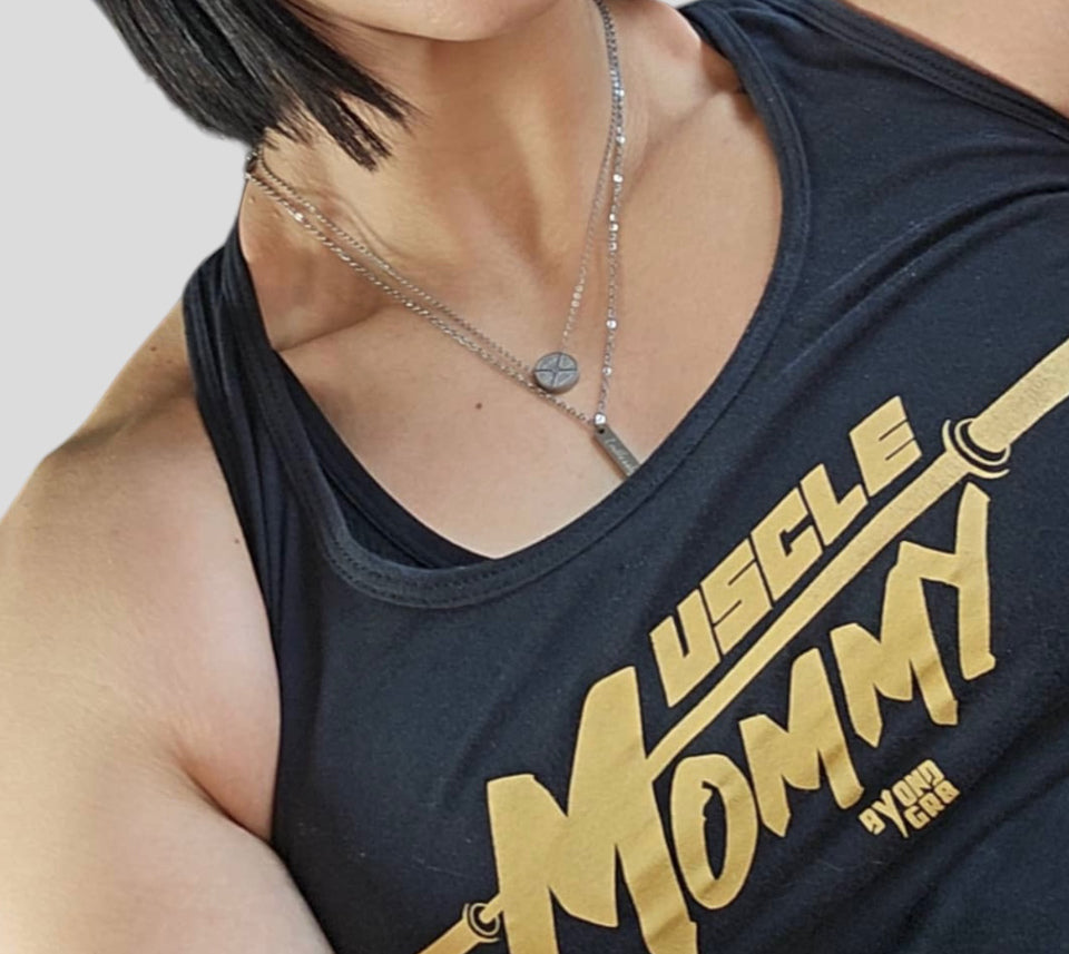 Muscle Mommy Tank Top for female powerlifters and women who lift heavy