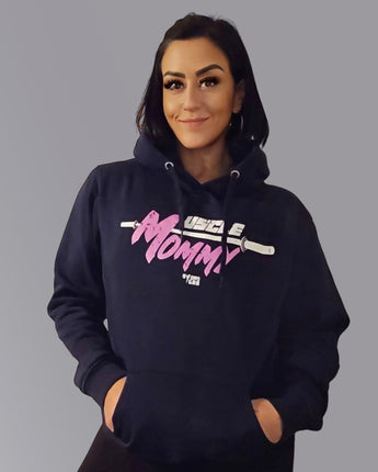 muscle mommy gym hoodie for women