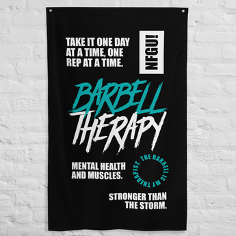 Mental Health Gym Banner - Barbell Therapy