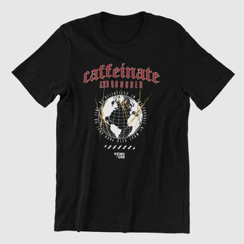 Caffeinate and Conquer Graphic Gym Tee (Athletic Fit)